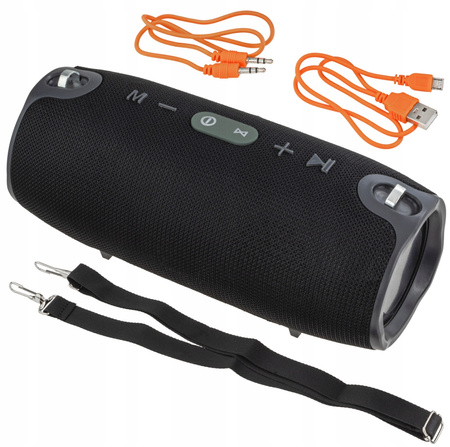 CoolStaff Głośnik Mobilny Bezprzewodowy Blootooth Powerbank Radio Bass FM Pasek 40W