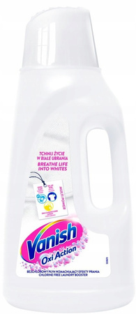 Vanish Płyn Odplamiacz Do Tkanin w Żelu Oxi Action White Do Białego 2L